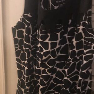 Black and ivory dress